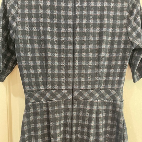 Stunning, navy, red, gray dress - Picture 5 of 6